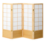 日式四片折疊屏風，120厘米，隔間/隔間/隱私屏風/室內裝飾/家具