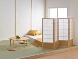 日式四片折疊屏風，120厘米，隔間/隔間/隱私屏風/室內裝飾/家具